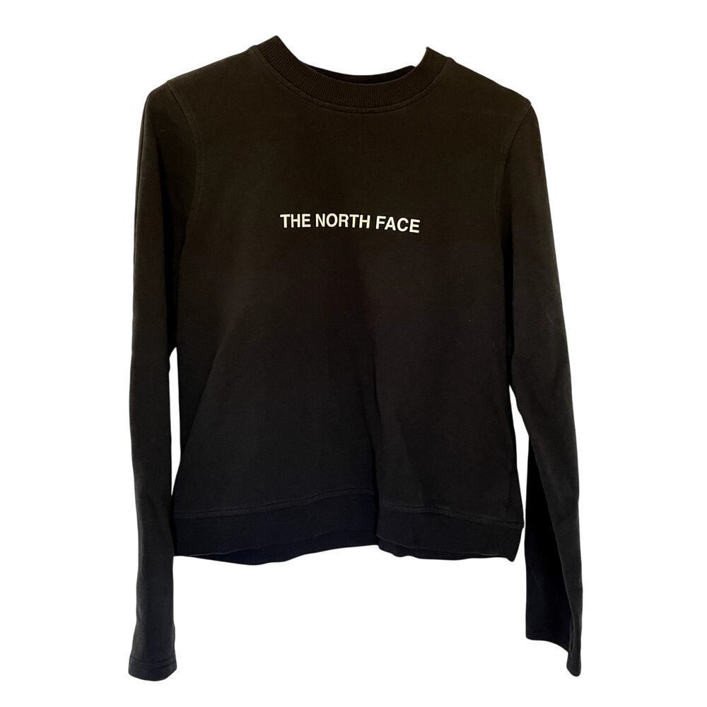 The North Face black crewneck pullover sweater women's size medium cotton